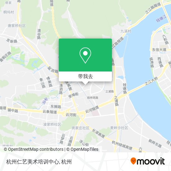 杭州仁艺美术培训中心地图