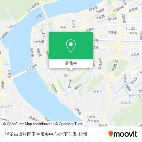 浦沿街道社区卫生服务中心-地下车库地图