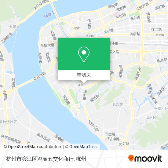 杭州市滨江区鸿丽五交化商行地图