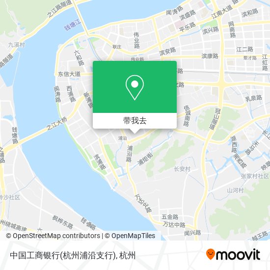 中国工商银行(杭州浦沿支行)地图