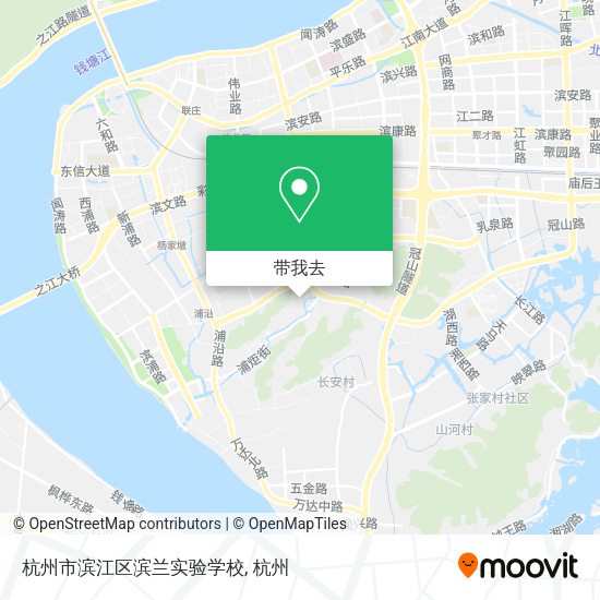 杭州市滨江区滨兰实验学校地图