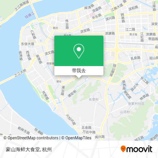 蒙山海鲜大食堂地图