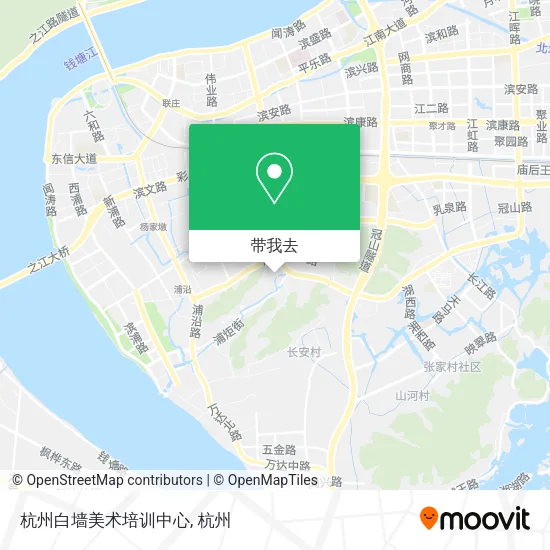 杭州白墙美术培训中心地图