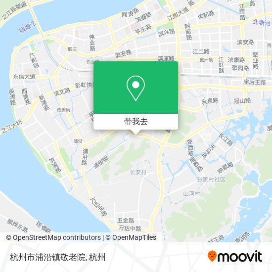 杭州市浦沿镇敬老院地图