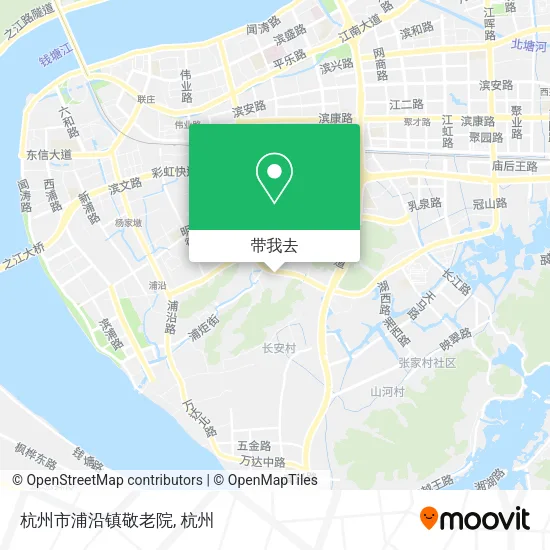 杭州市浦沿镇敬老院地图