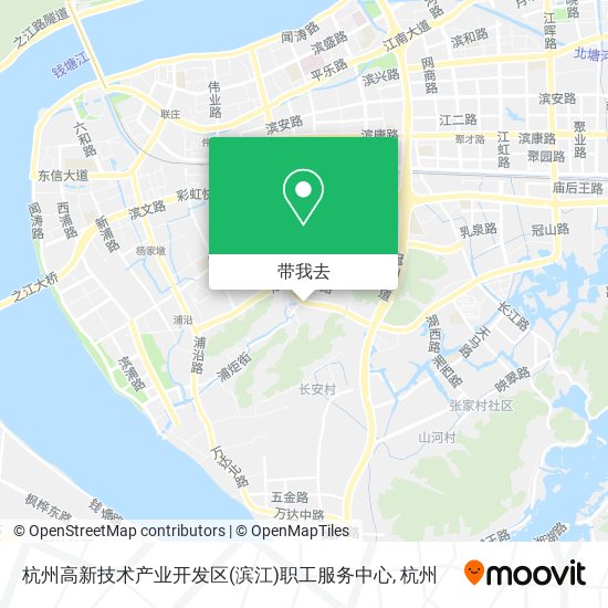 杭州高新技术产业开发区(滨江)职工服务中心地图