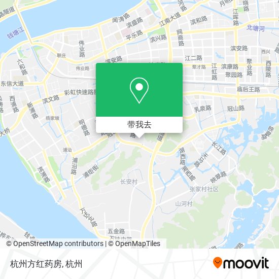 杭州方红药房地图