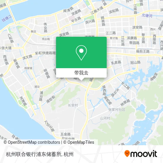 杭州联合银行浦东储蓄所地图