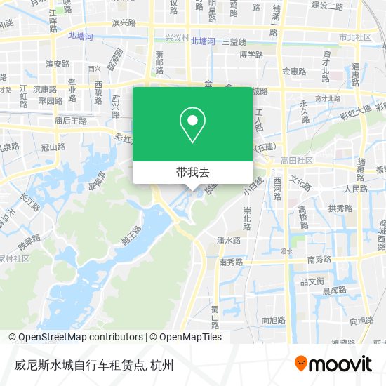威尼斯水城自行车租赁点地图