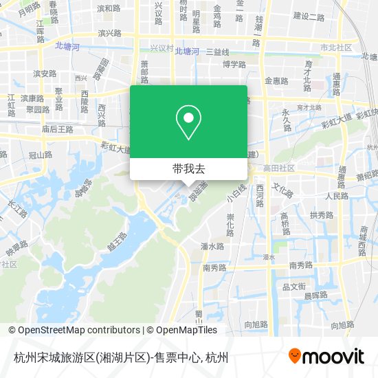杭州宋城旅游区(湘湖片区)-售票中心地图
