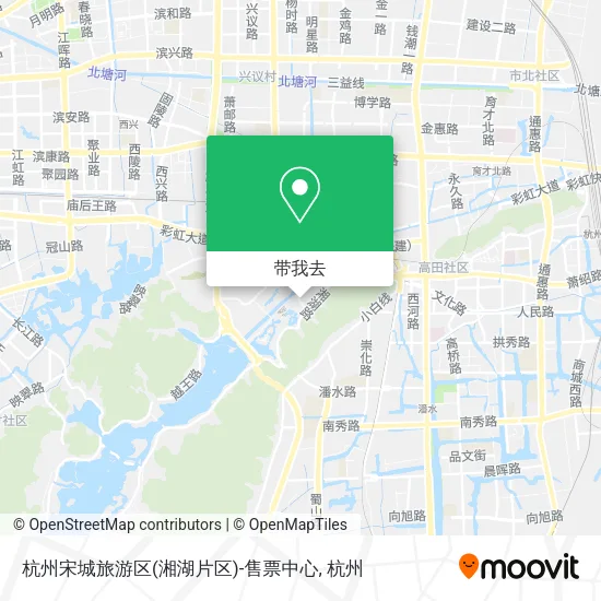 杭州宋城旅游区(湘湖片区)-售票中心地图