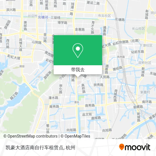 凯豪大酒店南自行车租赁点地图