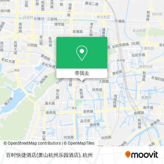 百时快捷酒店(萧山杭州乐园酒店)地图