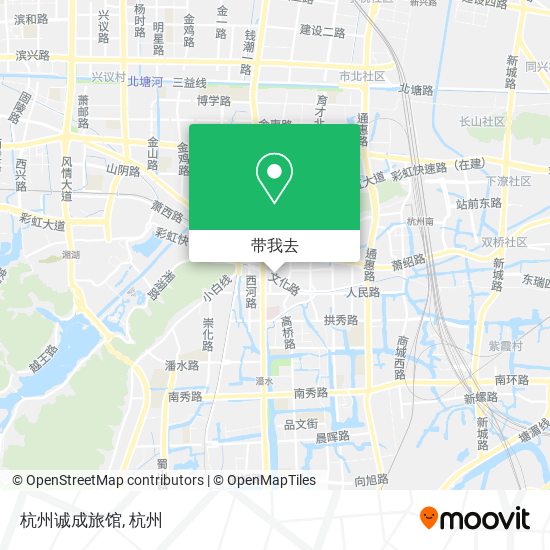 杭州诚成旅馆地图