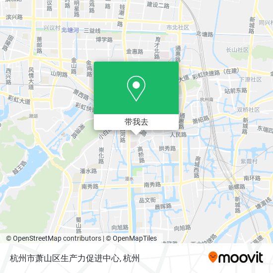 杭州市萧山区生产力促进中心地图