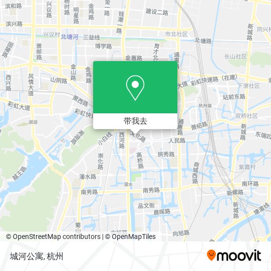 城河公寓地图