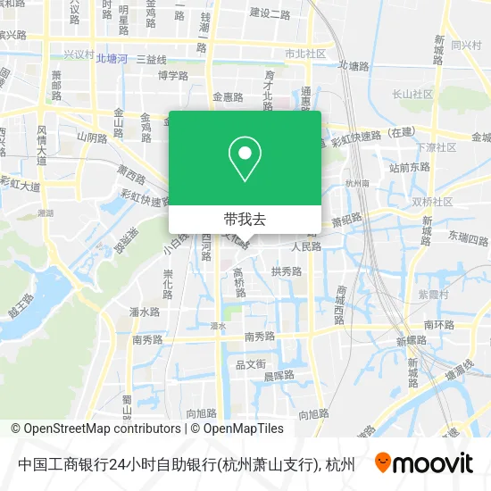 中国工商银行24小时自助银行(杭州萧山支行)地图
