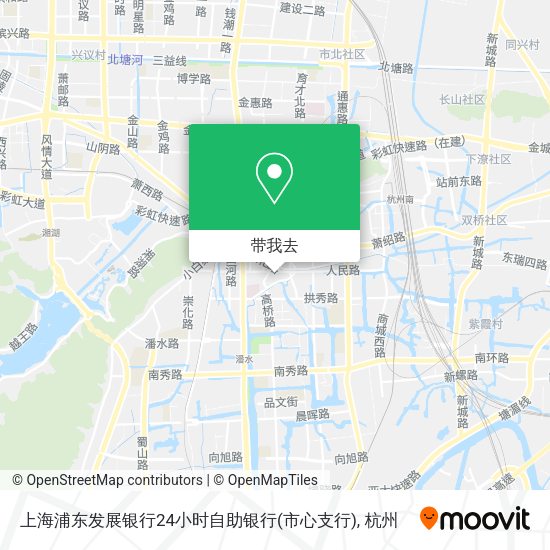 上海浦东发展银行24小时自助银行(市心支行)地图