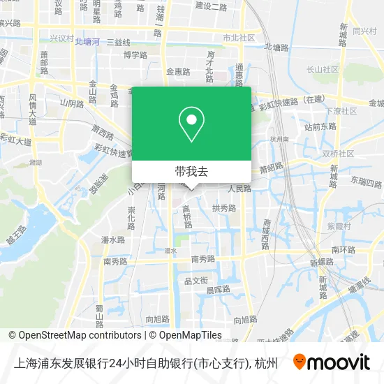 上海浦东发展银行24小时自助银行(市心支行)地图