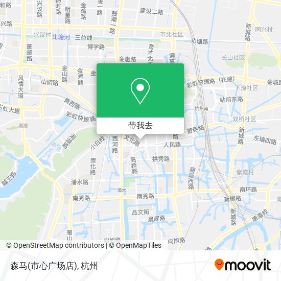 森马(市心广场店)地图
