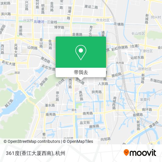 361度(香江大厦西南)地图