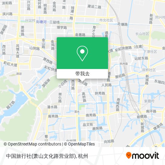 中国旅行社(萧山文化路营业部)地图