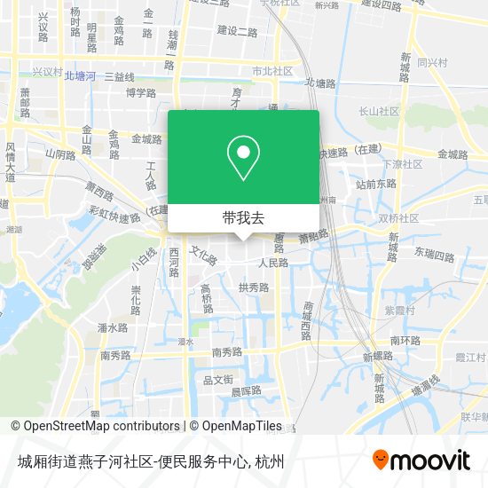 城厢街道燕子河社区-便民服务中心地图