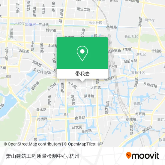 萧山建筑工程质量检测中心地图