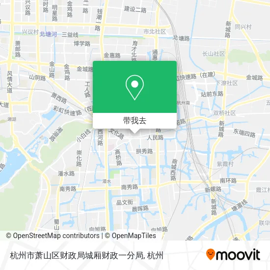 杭州市萧山区财政局城厢财政一分局地图