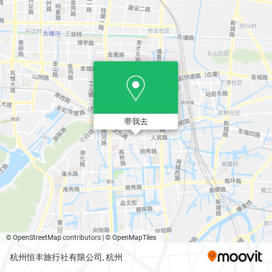 杭州恒丰旅行社有限公司地图