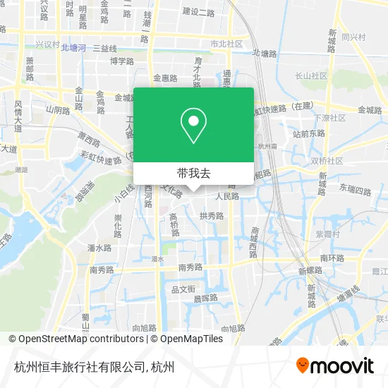 杭州恒丰旅行社有限公司地图