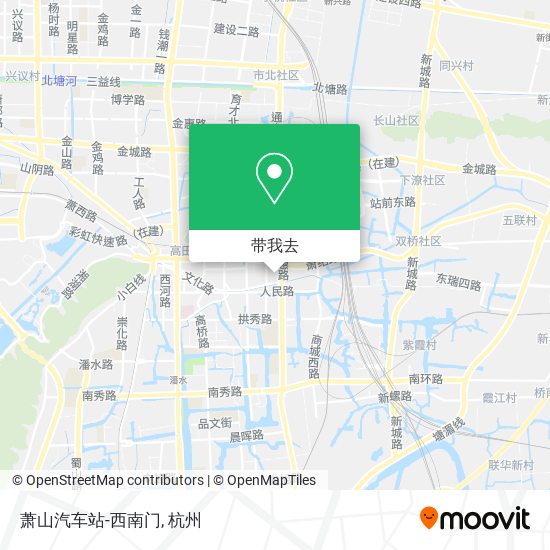 萧山汽车站-西南门地图