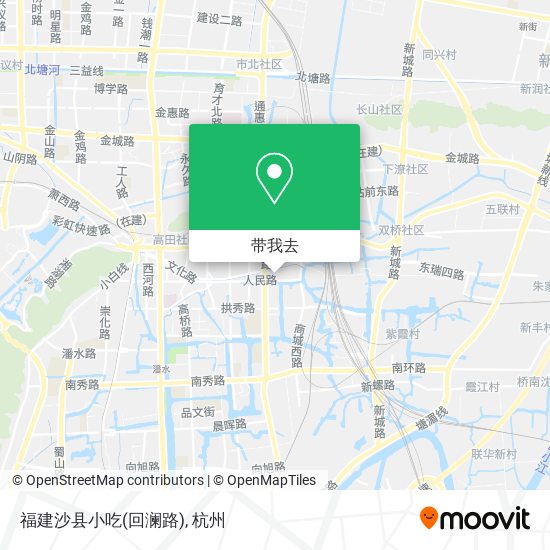 福建沙县小吃(回澜路)地图