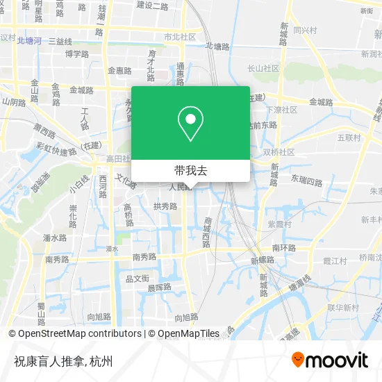祝康盲人推拿地图