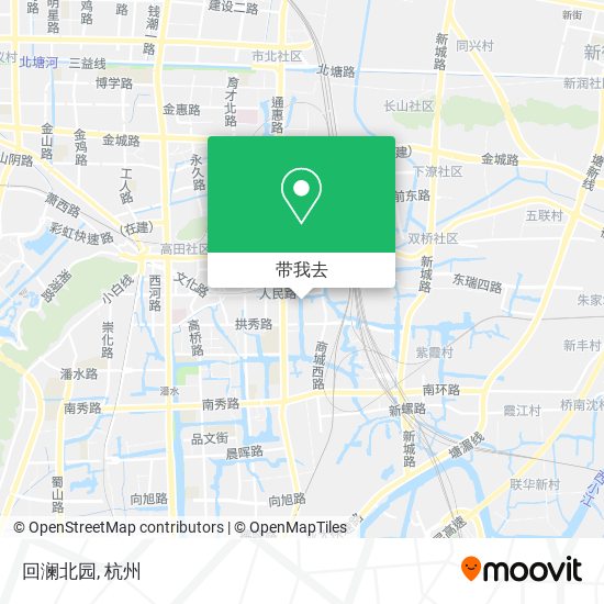 回澜北园地图