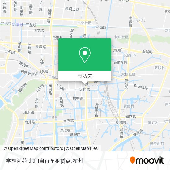 学林尚苑-北门自行车租赁点地图