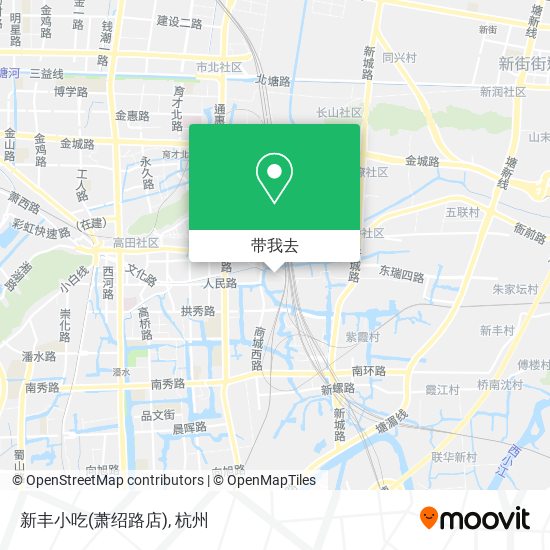 新丰小吃(萧绍路店)地图