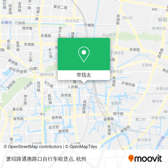 萧绍路通惠路口自行车租赁点地图