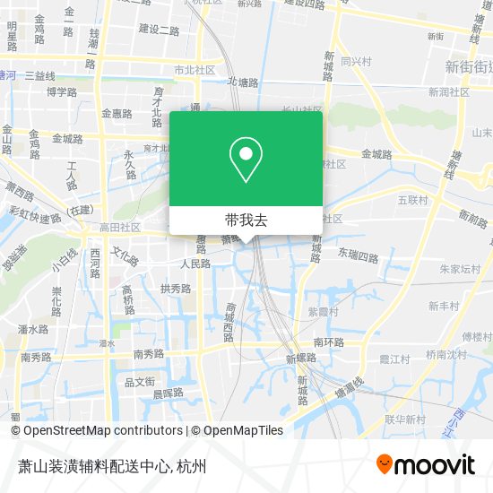 萧山装潢辅料配送中心地图