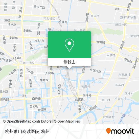 杭州萧山商诚医院地图
