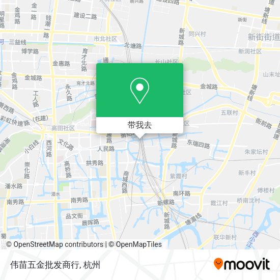 伟苗五金批发商行地图