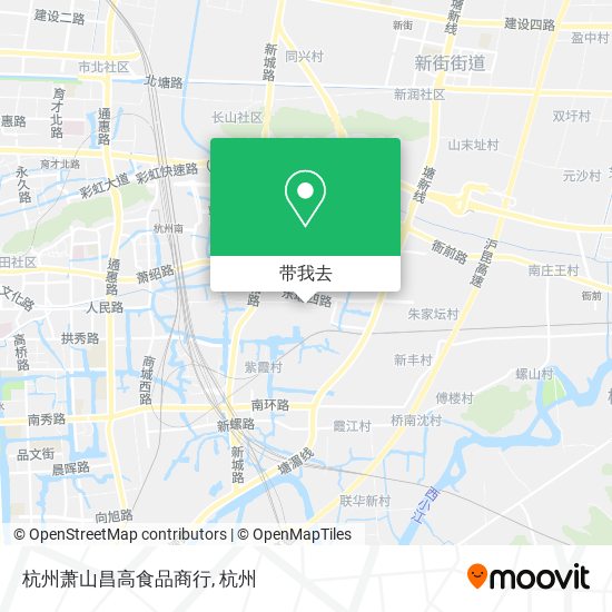 杭州萧山昌高食品商行地图