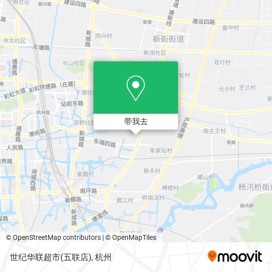 世纪华联超市(五联店)地图