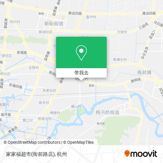 家家福超市(衙前路店)地图