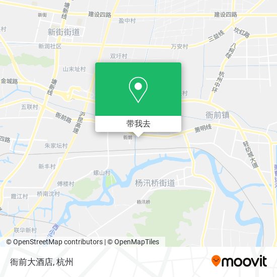 衙前大酒店地图