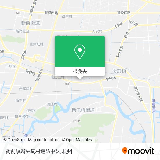 衙前镇新林周村巡防中队地图