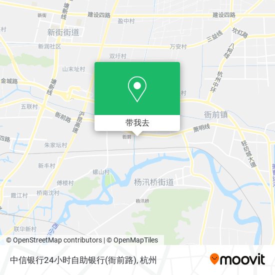 中信银行24小时自助银行(衙前路)地图