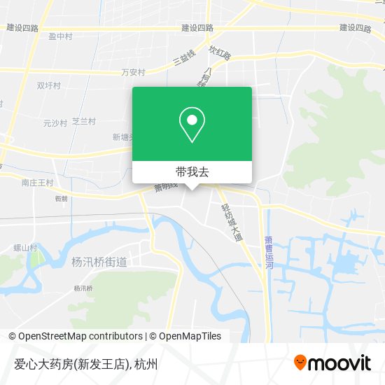 爱心大药房(新发王店)地图