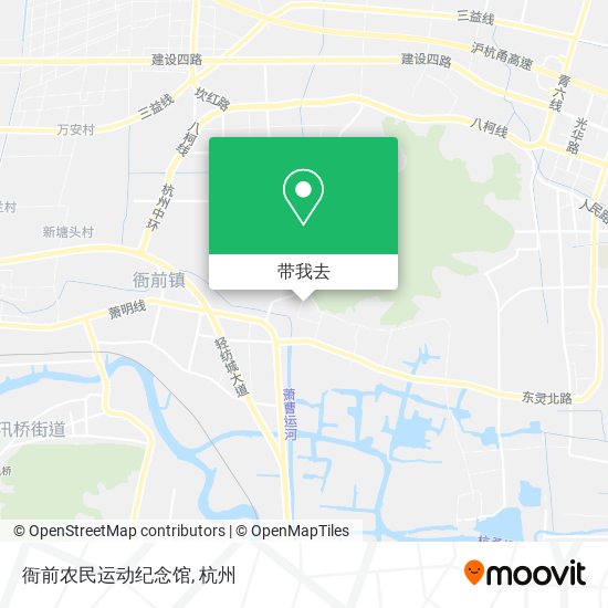 衙前农民运动纪念馆地图