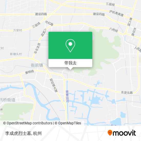 李成虎烈士墓地图
